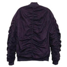 Microsuede Scrunched Bomber Jacket - VacationGrabs