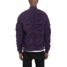 Microsuede Scrunched Bomber Jacket - VacationGrabs