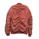Microsuede Scrunched Bomber Jacket - VacationGrabs