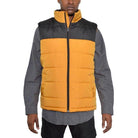 Mens Two Tone Color Block Padded Vest - VacationGrabs