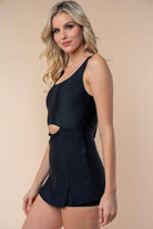 White Birch Full Size Sleeveless Tie Back Performance Knit - VacationGrabs