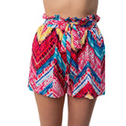 White Birch High Waisted Printed Shorts - VacationGrabs