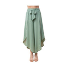 White Birch High Waisted Woven Pants - VacationGrabs