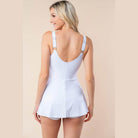 White Birch Sleeveless Performance Knit Swim Dress - VacationGrabs