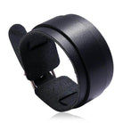 Wide Cuff Punk Bracelets Vintage 3 Layers Black Brown - VacationGrabs