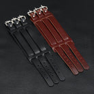 Wide Cuff Punk Bracelets Vintage 3 Layers Black Brown - VacationGrabs
