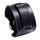 Wide Cuff Punk Bracelets Vintage 3 Layers Black Brown - VacationGrabs