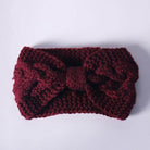 Winter Crochet Bow Twisted Head Band - VacationGrabs