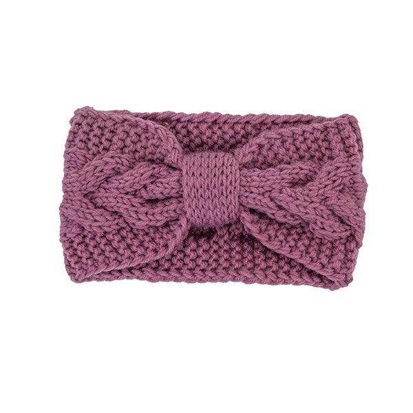 Winter Crochet Bow Twisted Head Band - VacationGrabs