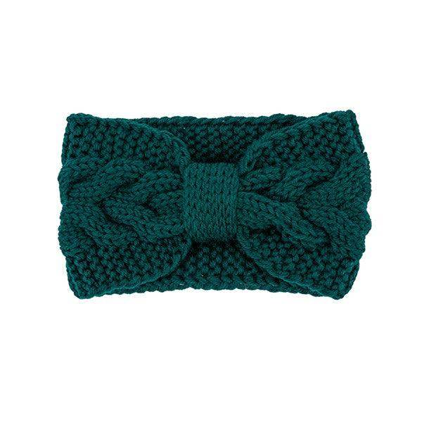 Winter Crochet Bow Twisted Head Band - VacationGrabs