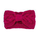 Winter Crochet Bow Twisted Head Band - VacationGrabs