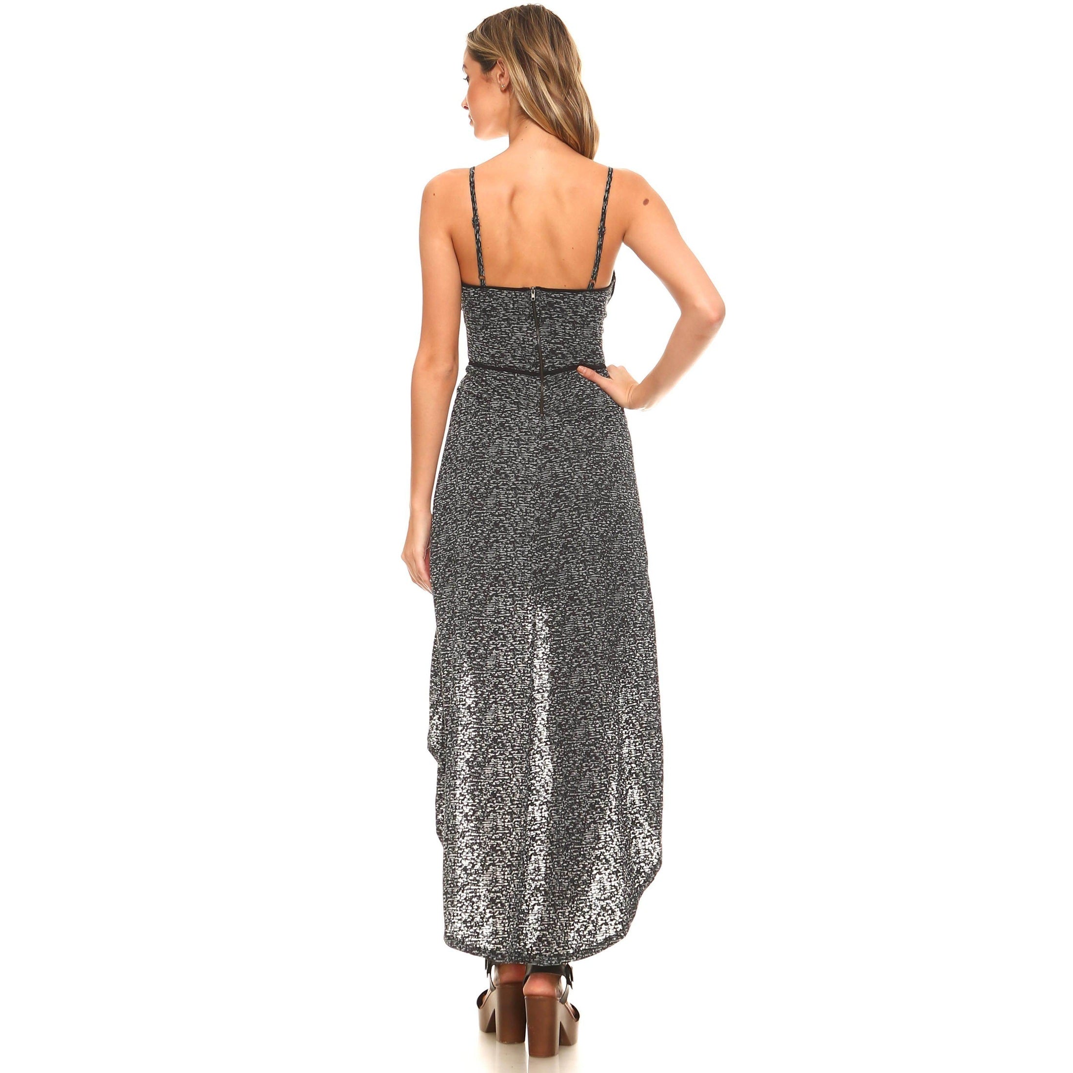 Women's Abstract Burnout Hi-Low Dress - VacationGrabs