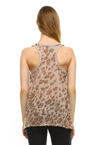 Women's Animal Print Jersey Tank Top - VacationGrabs