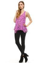 Women's Animal Print Jersey Tank Top - VacationGrabs