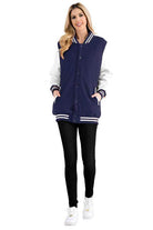Women's Boyfriend Oversized Letterman Jacket 8 Colors - VacationGrabs