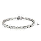 Women's Bracelets 47302 - Rhodium Brass Bracelet with AAA - VacationGrabs