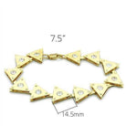 Women's Bracelets - LO2012 - Matte Gold & Gold Brass - VacationGrabs