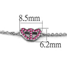 Women's Bracelets - LO3229 - Rhodium Brass Bracelet with - VacationGrabs