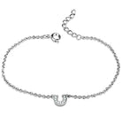 Women's Bracelets Style No. 3W710 - Rhodium Brass Bracelet - VacationGrabs