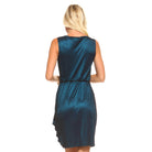 Women's Cowl Neck Dress with Waist Tie - VacationGrabs