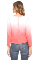 Women's Dip Dye French Terry Long Sleeve Screened - VacationGrabs