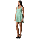 Women's Empire Waist Allover Lace Dress - VacationGrabs