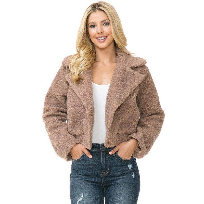 Women's Faux Fur Jacket - VacationGrabs