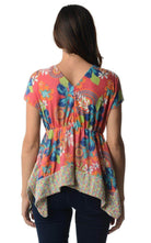 Women's Floral Printed Flutter Top - VacationGrabs