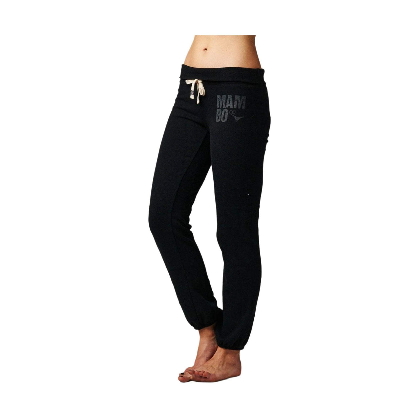 Women's Fold-over Waistband French Terry Screened - VacationGrabs