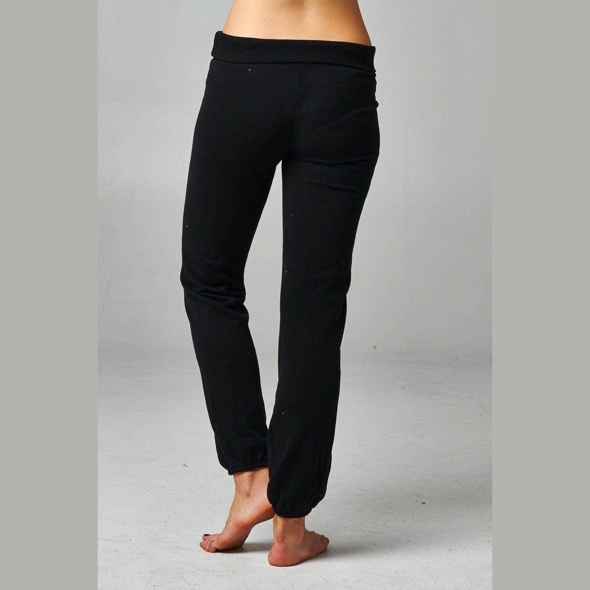 Women's Fold-over Waistband French Terry Screened - VacationGrabs