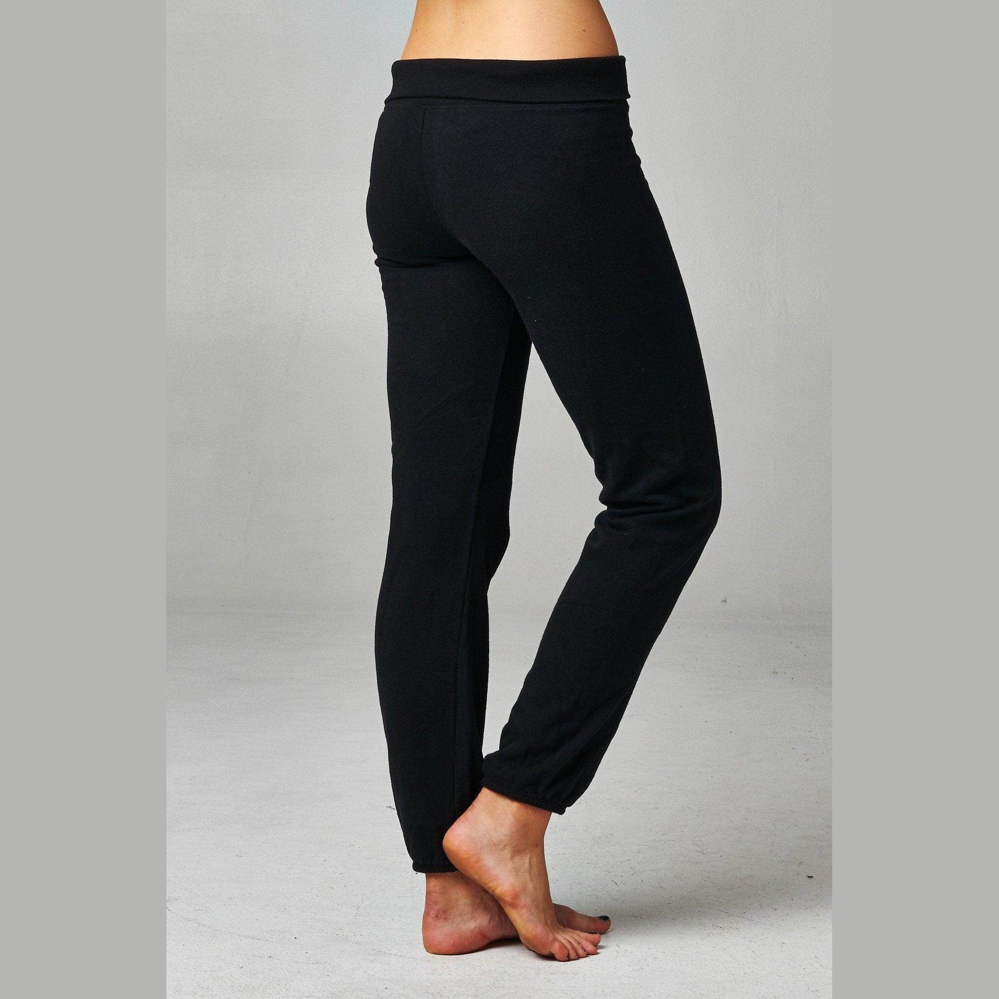 Women's Fold-over Waistband French Terry Screened - VacationGrabs