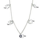 Women's Jewelry Style No. 3W439 - Rhodium Brass Necklace - VacationGrabs