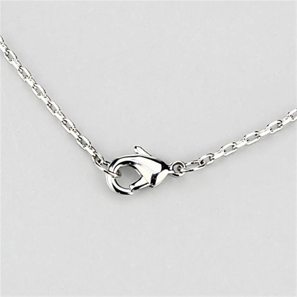 Women's Jewelry Style No. 3W447 - Rhodium Brass Necklace - VacationGrabs