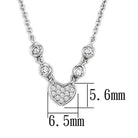 Women's Jewelry Style No. 3W449 - Rhodium Brass Necklace - VacationGrabs