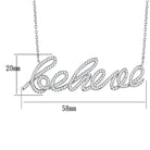Women's Jewelry Style No. 3W454 - Rhodium Brass Necklace - VacationGrabs