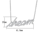 Women's Jewelry Style No. 3W455 - Rhodium Brass Necklace - VacationGrabs