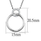 Women's Jewelry Style No. 3W717 - Rhodium Brass Necklace - VacationGrabs