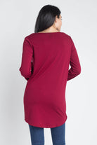 Women's Lace Up Wrap Long Sleeve Top - VacationGrabs