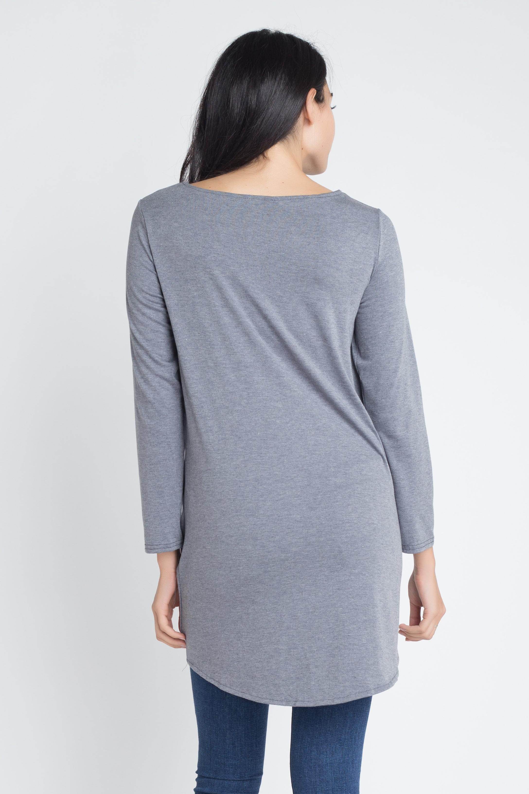 Women's Lace Up Wrap Long Sleeve Top - VacationGrabs