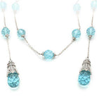 Women's LO1714 - Rhodium White Metal Necklace with - VacationGrabs