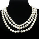Women's LO2644 - Gold Brass Necklace with Semi-Precious - VacationGrabs