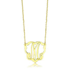 Women's LO4688 - Flash Gold Brass Necklace with No Stone - VacationGrabs