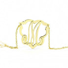 Women's LO4688 - Flash Gold Brass Necklace with No Stone - VacationGrabs