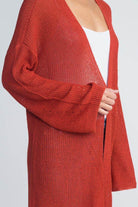 Women's Long Knit Thin Cardigan - VacationGrabs