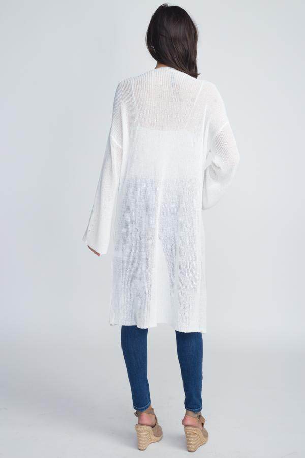Women's Long Knit Thin Cardigan - VacationGrabs