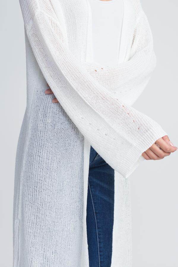 Women's Long Knit Thin Cardigan - VacationGrabs