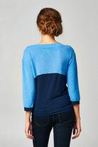 Women's Long Sleeve Jersey Color Block Tee - VacationGrabs