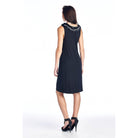 Women's Pearl Neck Trim Tank Dress - VacationGrabs