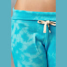 Women's Printed Tie Dye Foldover Waistband French Terry - VacationGrabs