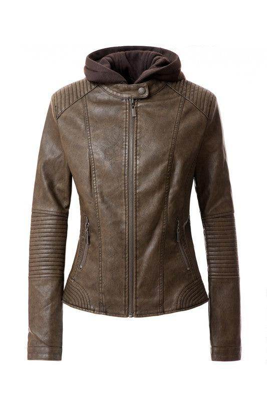 Women'S Pu Jacket - VacationGrabs